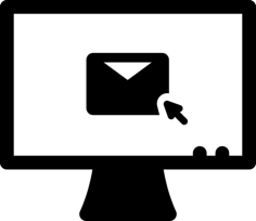 Mail Click Outline Svg Vector, Free Vectors File